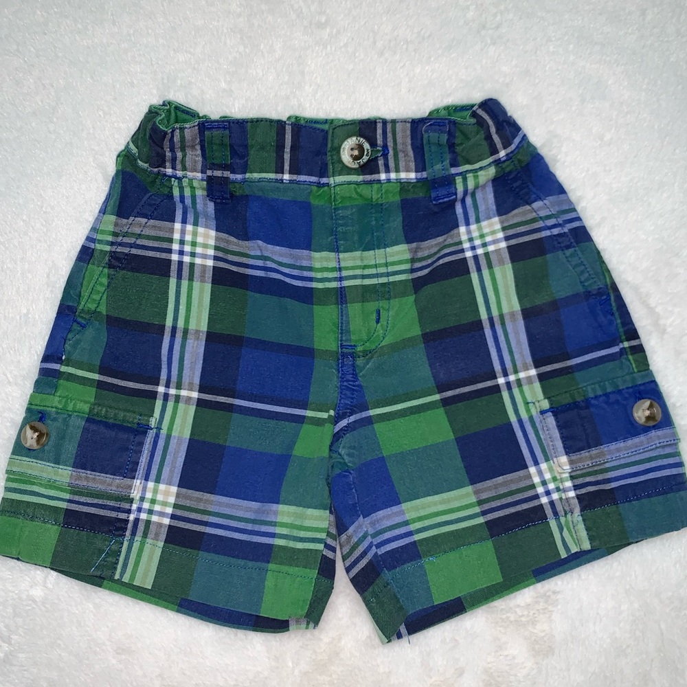 2T Janie and Jack Boys Plaid Shorts